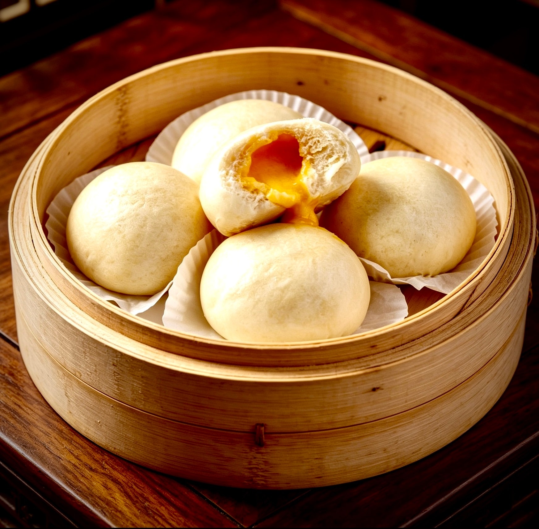 Har gow — steamed shrimp dumplings with translucent wrapper